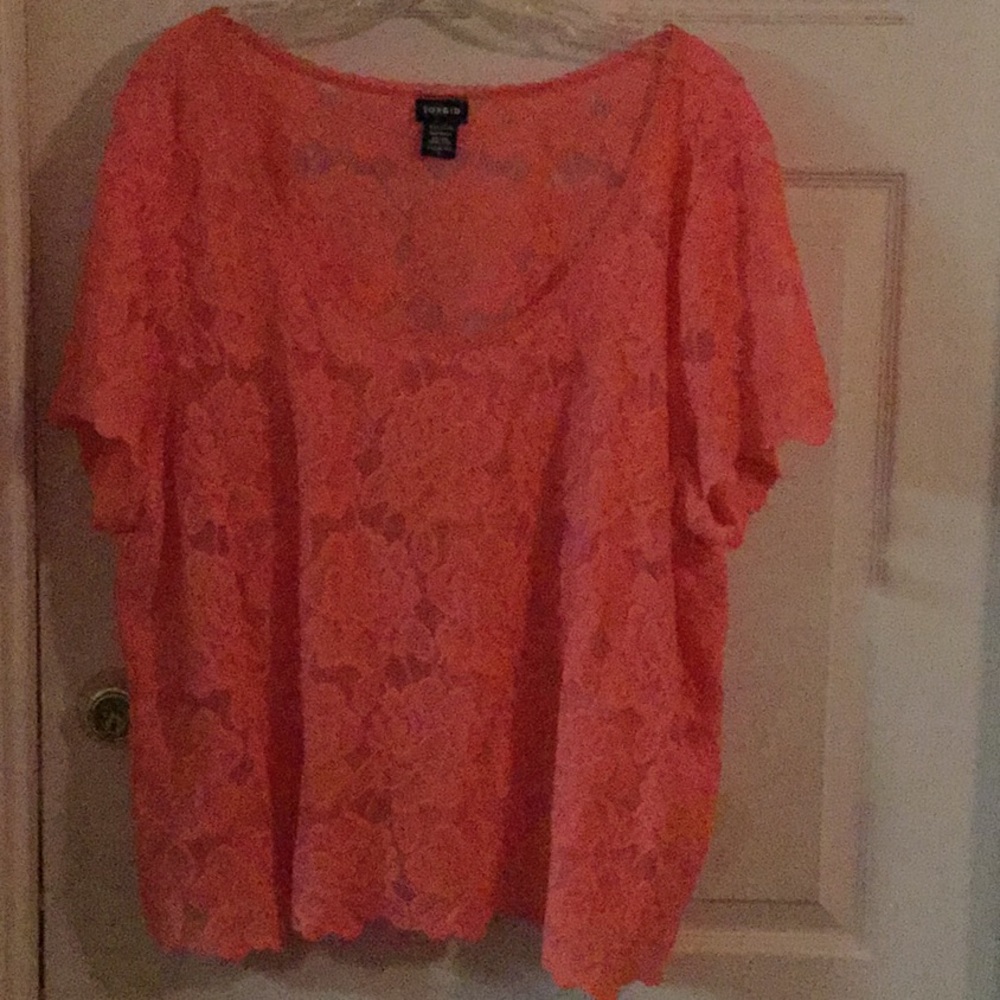 BNWOT Torrid Size 3 Coral Top